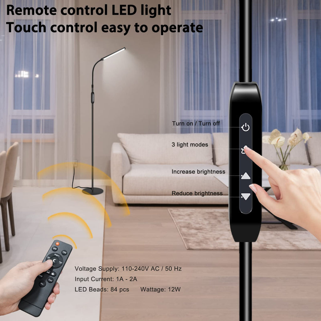 Led Floor Lamp for Eyelash Extensions Standing Floor Lamps Eyelash lamp Tattoo Light Reading Lamp Makeup Lash Light
