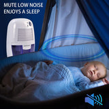 Small Dehumidifier,12V3A adapter，1200 Cubic Feet (215 sq ft) Portable Mini Dehumidifier Quiet Use for High Humidity in
