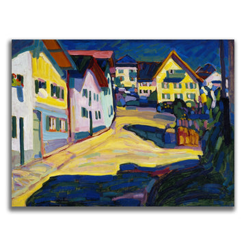 Vassily Kandinsky Canvas Wall Art Burggrabenstrasse Poster - Famous Master Oil Painting Print Vintage Aesthetic Wall