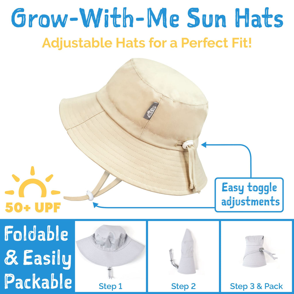 Sun Protection Baby Bucket Hat with Adjustable Strap (S:, Narwhale)