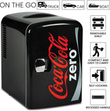 Zero Mini Fridge - Refrigerator for Bedroom Office, Portable Table Top Beverage Cooler, 12V 110V Refrigerador For