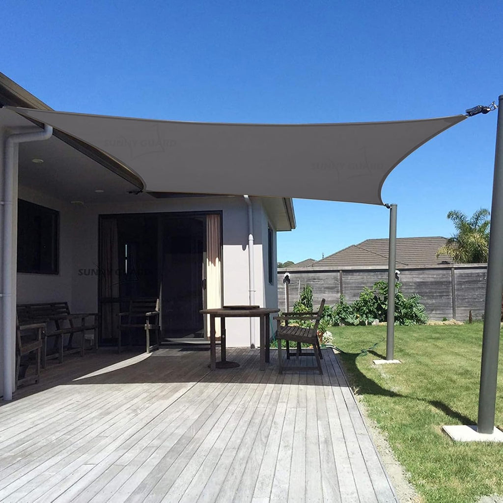 13' x 20' Rectangle Shade Sail 95% UV Block Outdoor Canopy | Sun shade sail canopy for backyard, patio, garden, deck