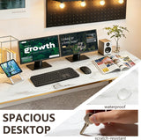Computer Desk,Home Office Desk, Modern Simple Style Study Writing (Gold, 55 Inch)