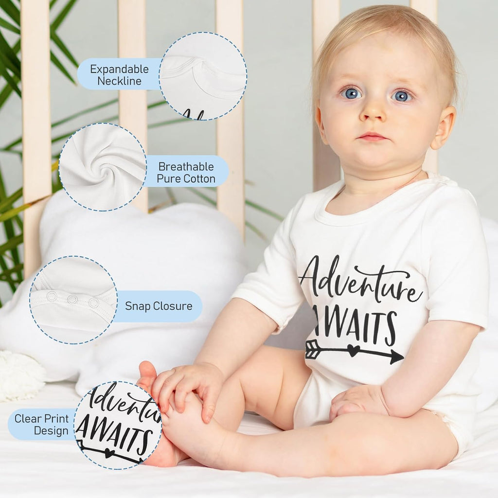 Baby Boy Gifts for Baby Shower, 11pcs Newborn Essential Basket Includes Newborn Blanket,Onesie,Wooden Rattle,Welcome