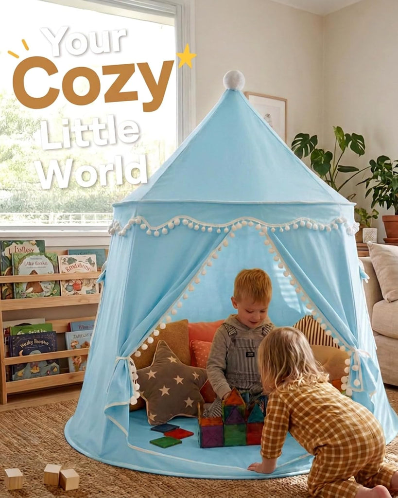 Play Tent with Carry Bag, Portable Blue Game Tent for Kids