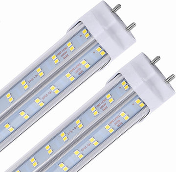 25 Pack,T8 T10 T12 LED 4FT Type B Light Bulbs, 75W 9500LM, 6000K-6500K Cold White, 4 Foot LED Fluorescent Tube
