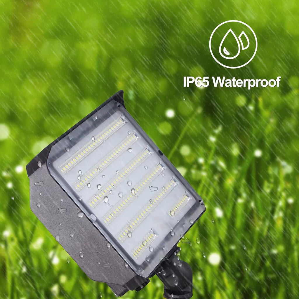 100W LED Flood Light Dusk to Dawn Knuckle floodlight 5000K 14000Lm ETL List | Outdoor Floodlight with Photocell