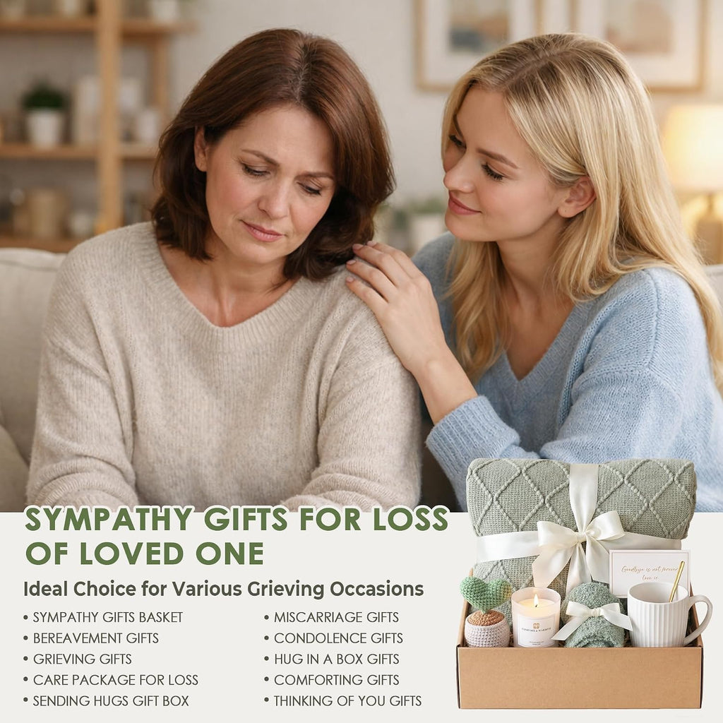 Sympathy Gift Baskets for Loss of Loved One Grief Care Package for Women