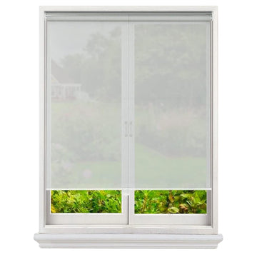 Solar Roller Shades Mesh Blinds Light Gray
