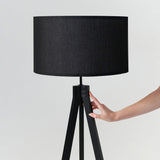 Eden Tripod LED Floor Lamp - Mid Century Dimmable Modern Light for Contemporary Living Rooms
