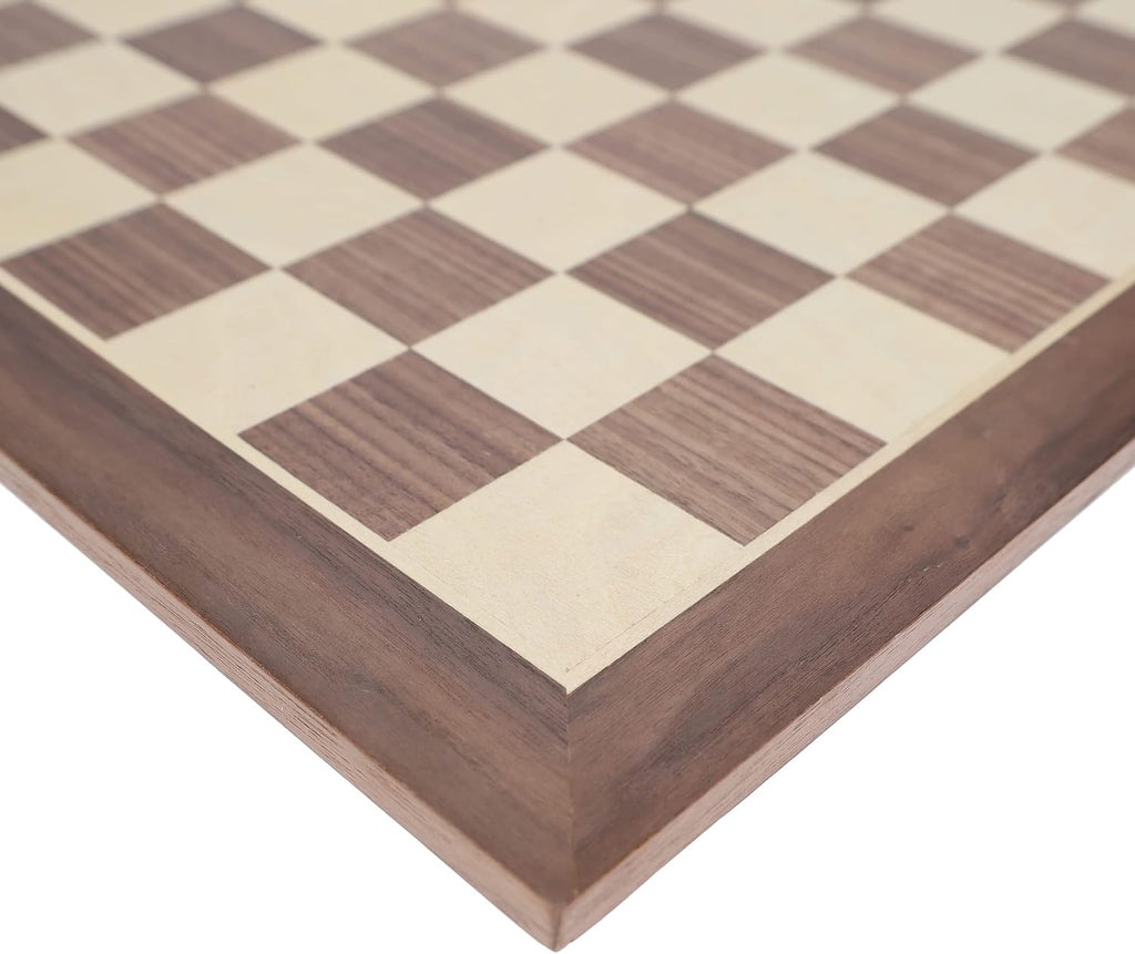 Medieval Themed Chess Set - Wooden Chess Board with Intricate Polystone Chess Pieces, Chess Sets for Adults, 15 in.