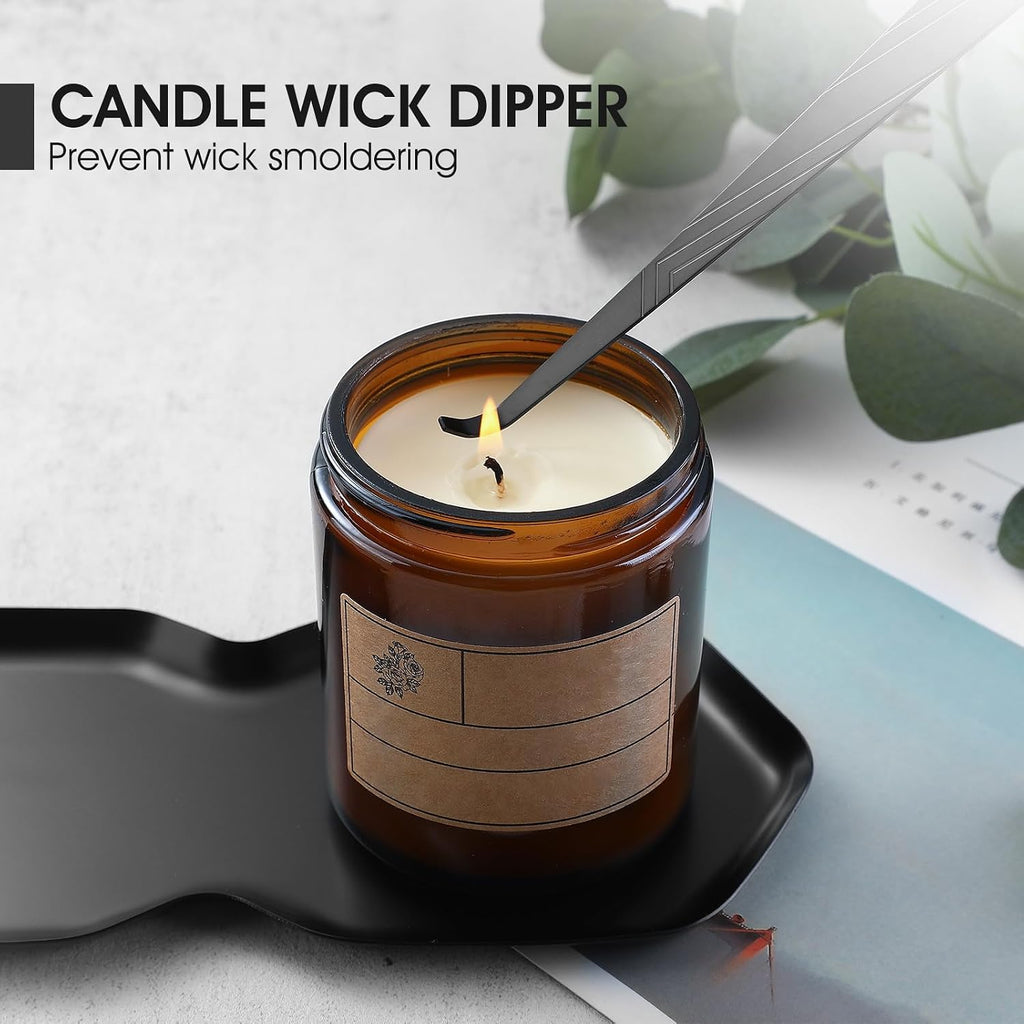 Candle Wick Trimmer, Candle Snuffer, Wick Dipper and Tray Holder