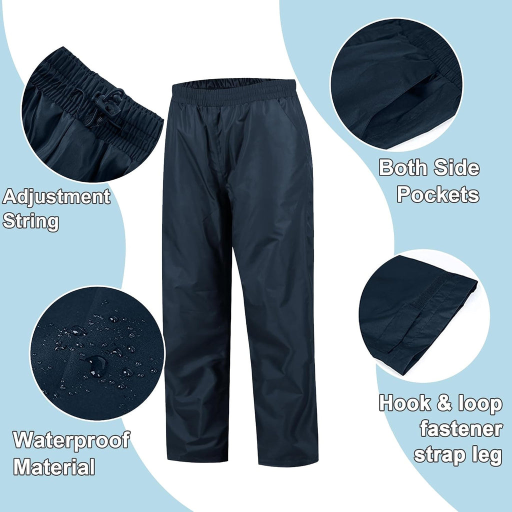 Kids Rain Gear Boys Girls Youth Rain Jacket and Pants