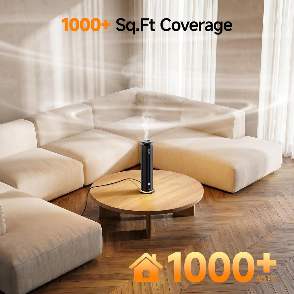 Waterless Diffuser - Diffuser Hotel Office Spa Large Room | Diffuser with 5×20 mL Hotel Scent Oils, 6 Scent Levels, 4