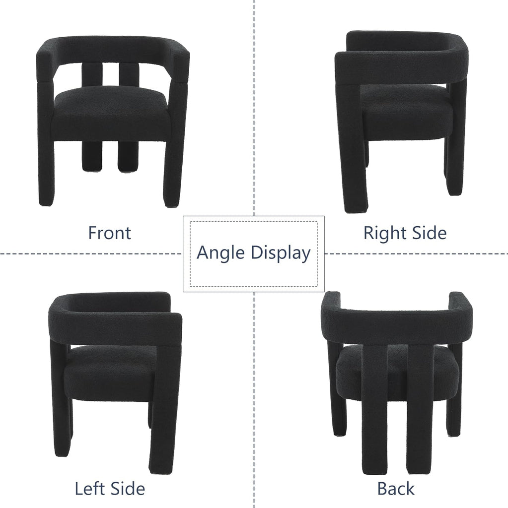 Modern Dining Chair Set of 2 / Living Room Chairs, Fabric Armchair