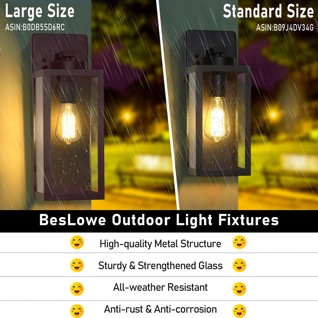 15'' Large Outdoor Wall Lights, Porch Lights Oil-Rubbed Bronze