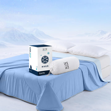Cool PlusTM Cooling Comforter for Hot Sleepers, Full/Queen | Oeko-TEX Certified Silky Nylon, Lab-Tested