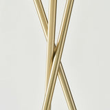 Jaxon Tripod Floor Lamp with Pleated Drum Shade, Modern Lamp, Contemporary and Elegant LED Lamp
