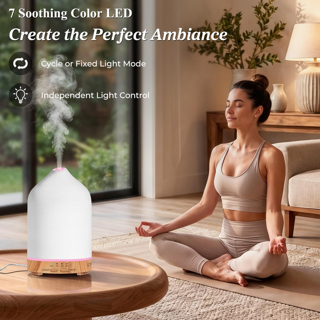 300mL Ceramic Essential Oil Diffuser Aromatherapy Diffuser