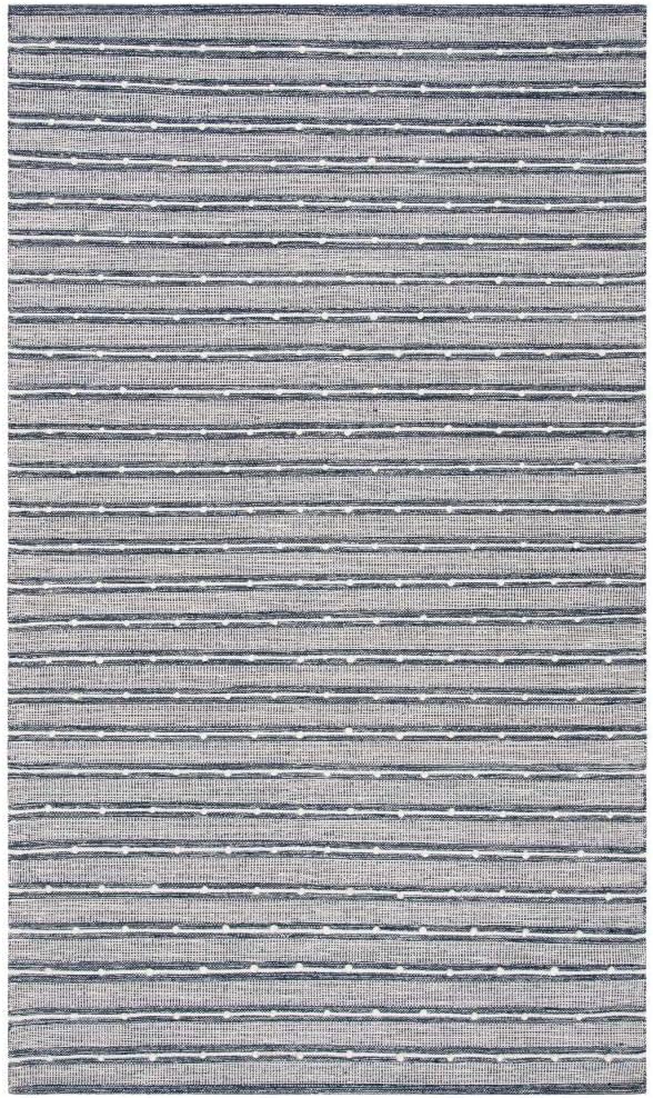 Striped Kilim Collection Navy / Blue STK513N Handmade Flatweave Cotton Area Rug