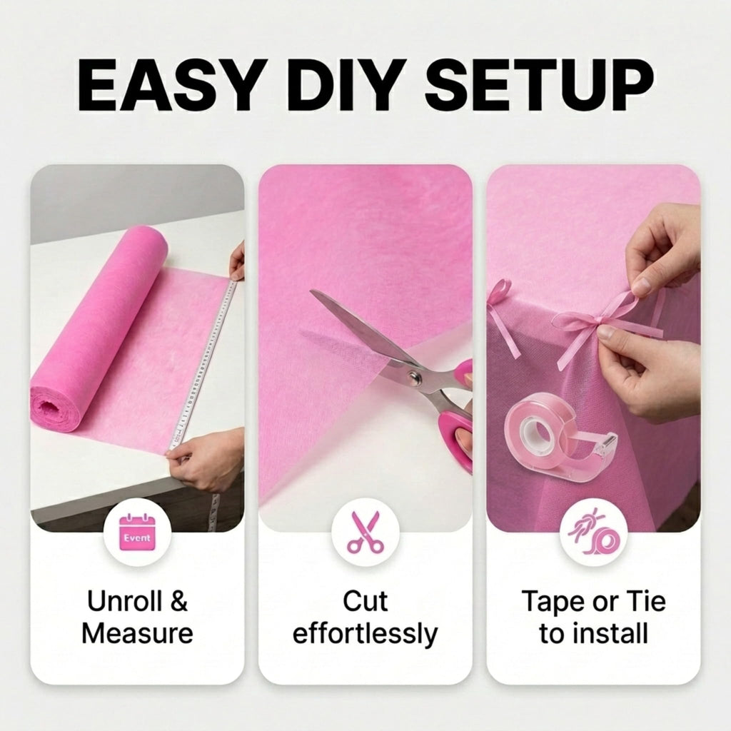 Pink Flame Retardant Gossamer Decorating Fabric, 59" x 100 Yard roll