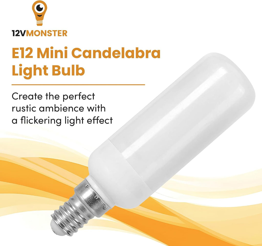 Fire Effect T6 T8 E12 LED Fire Candle Light Bulb Flame Flicker Tube Base Shape Novelty Lighting B11 Torch Bulbs 12mm