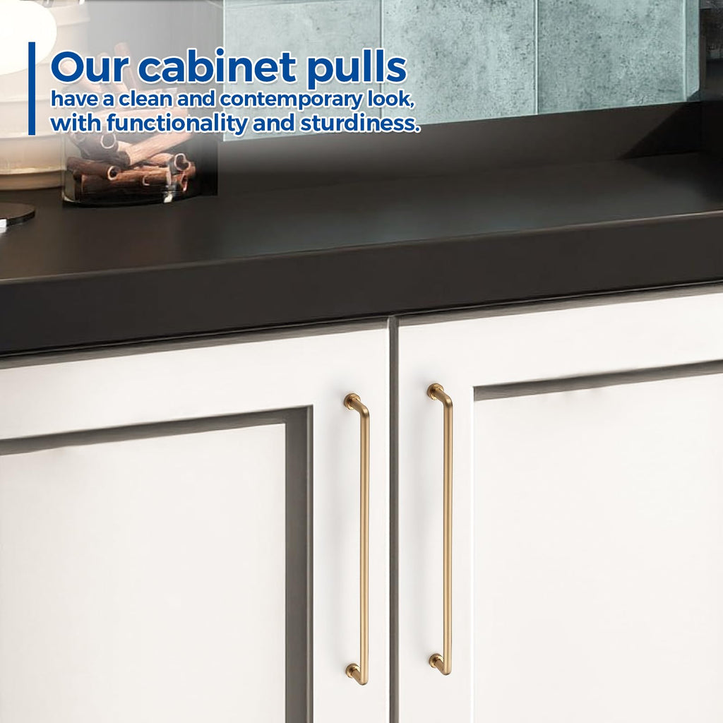 Champagne Bronze Cabinet Pulls Cabinet Handles 12-3/5 Inch 2 Pack