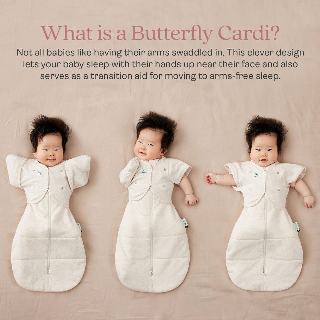 Butterfly Cardi, 2-6 Months Baby Swaddle Transition Aid
