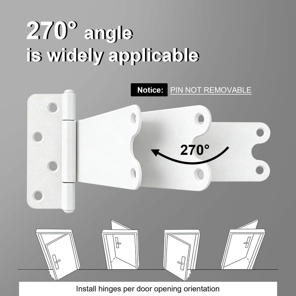 6 Pack 6" Door Hinges, 280 Lbs Capacity Heavy Duty Gate Hinges