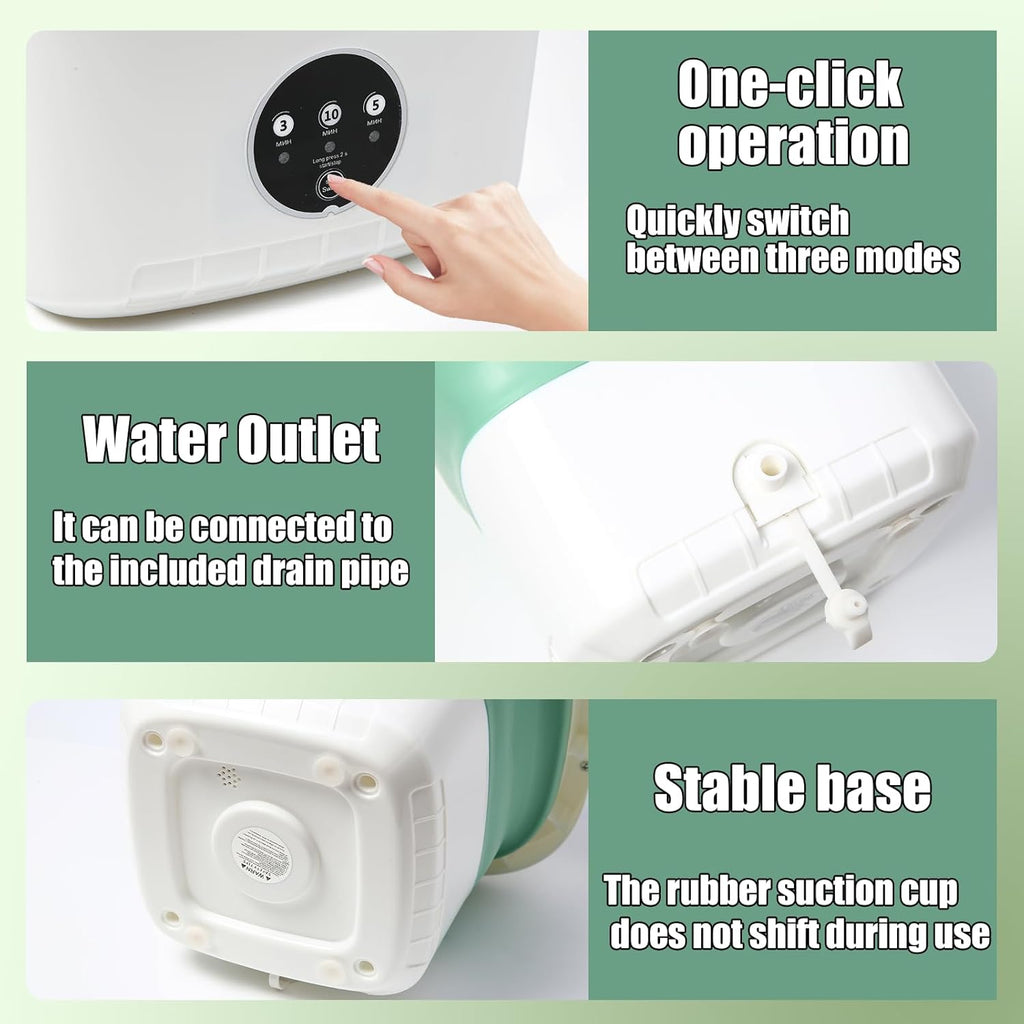 Mini Portable Foldable Washer - 16L Portable Washing Machine, Spin dryer, Small Folding Washing Machine 3 Cleaning