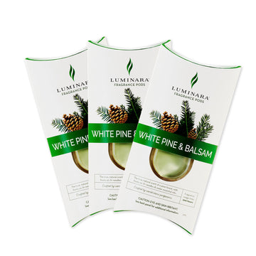 Fragrance Diffusing Pods, Set of 3 (Balsam), Natural Home Scent Refills, Air Purifying Reed Diffuser Alternative for