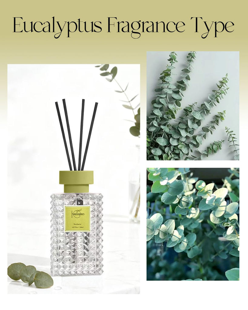 Reed Diffuser, Eucalyptus Scent Air Freshener, 5.07 fl oz