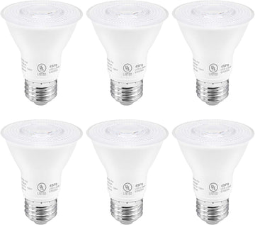 PAR20 LED Bulb, 7W 50W Equivalent, 4000K Natural White, 500 Lumens Dimmable Flood Light Bulb, E26 Base, UL