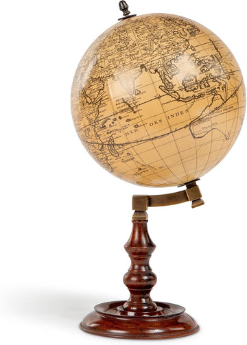 Trianon Globe on Modern Stand Decorative Globe by - Vintage Desk Globe with Stand - Library Home Office World Globe