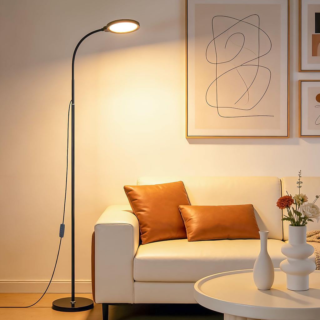 Black Dimming Bright Eye Protection Reading Floor Lamp