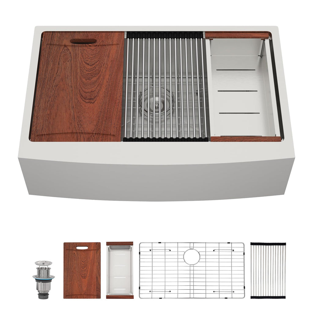33 inch Farmhouse Kitchen Sink Stainless Steel Undermount