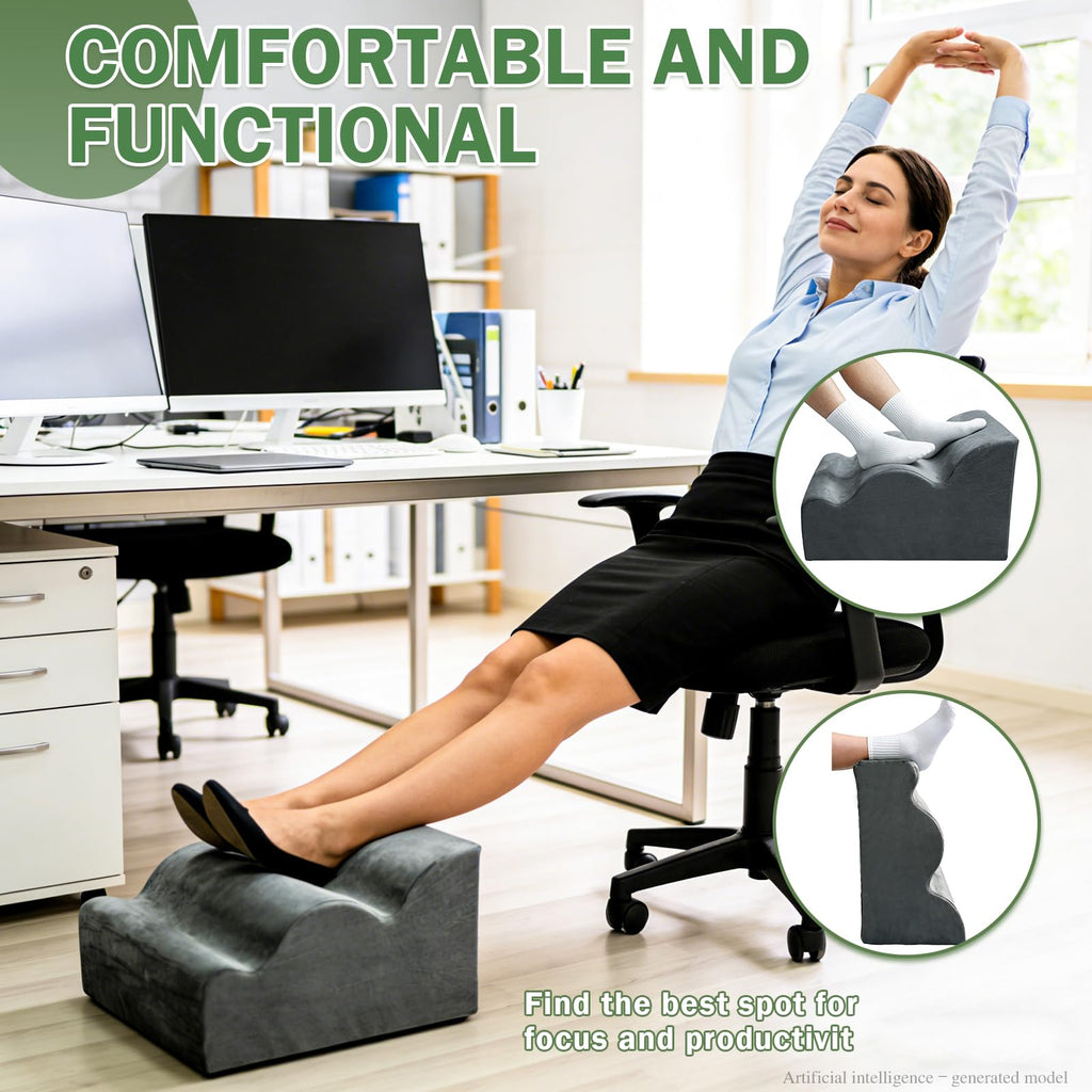 Foot Rest for Under Desk - 3-Layer Multi-Functional Foot Stool