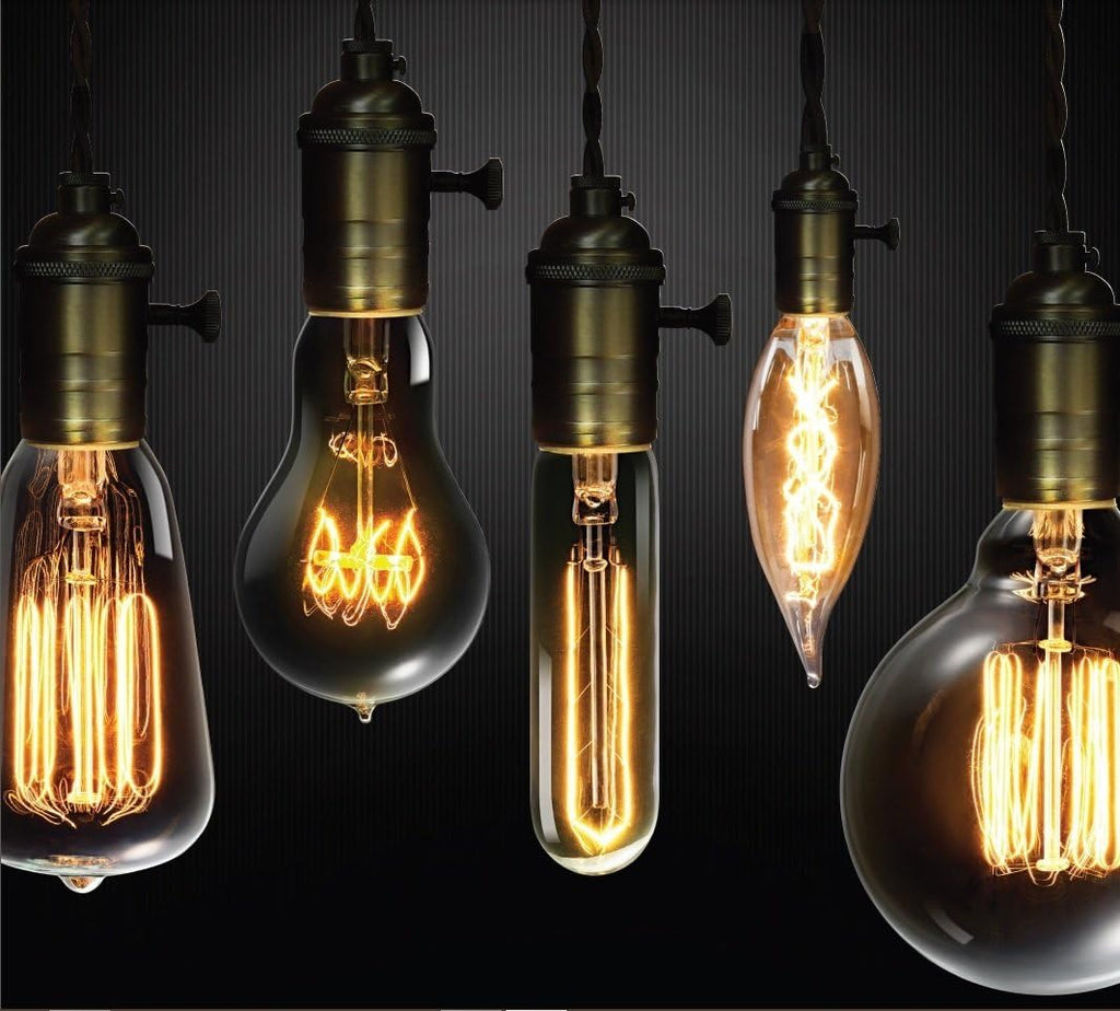 40W Vintage Edison S60 Squirrel Cage Incandescent Filament Light Bulb, E26 Base, 145 Lumens