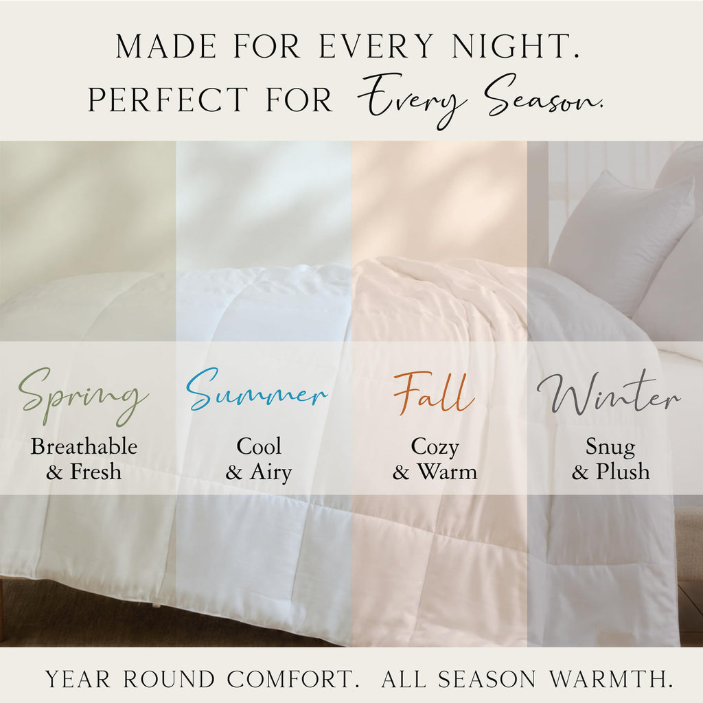 Bamboo Viscose Duvet Insert, King/Cal King Size, All Season