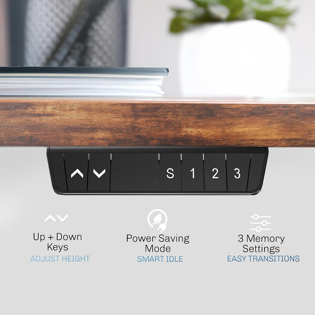 Electric Dual Motor Standing Desk Frame for 41 to 82 inch Table Tops, Frame Only, Ergonomic Standing Height