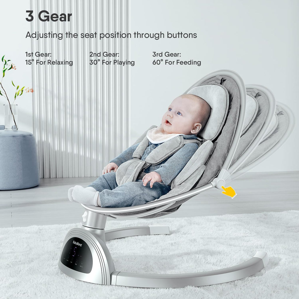 Baby Swings for Infants, Bluetooth Infant Swing with Music Speaker