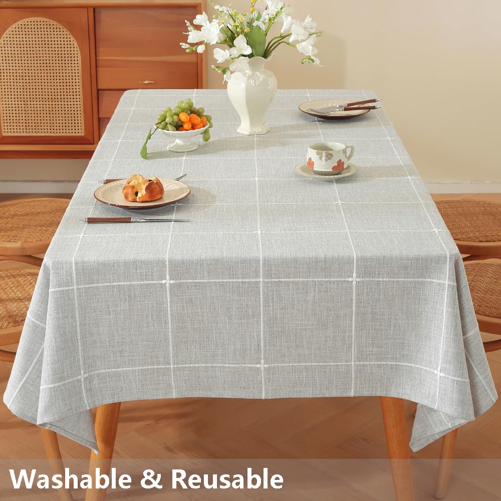 Cloth Tablecloths Gray Table Cloth Rectangle Tables Oblong Boho Tablecloth for Dining Table