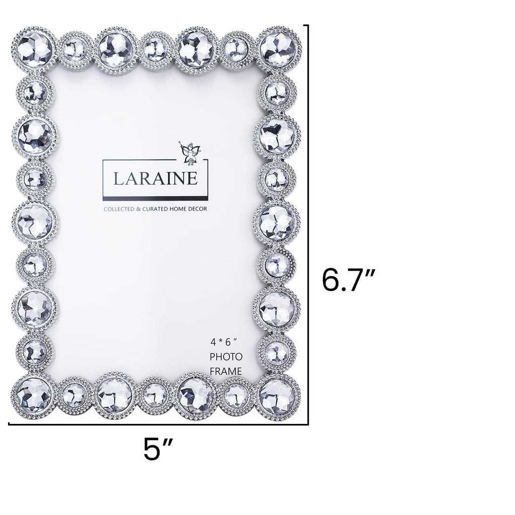 Picture Photo Frame 4x6 Crystal Metal High Definition (Clear, 4x6)