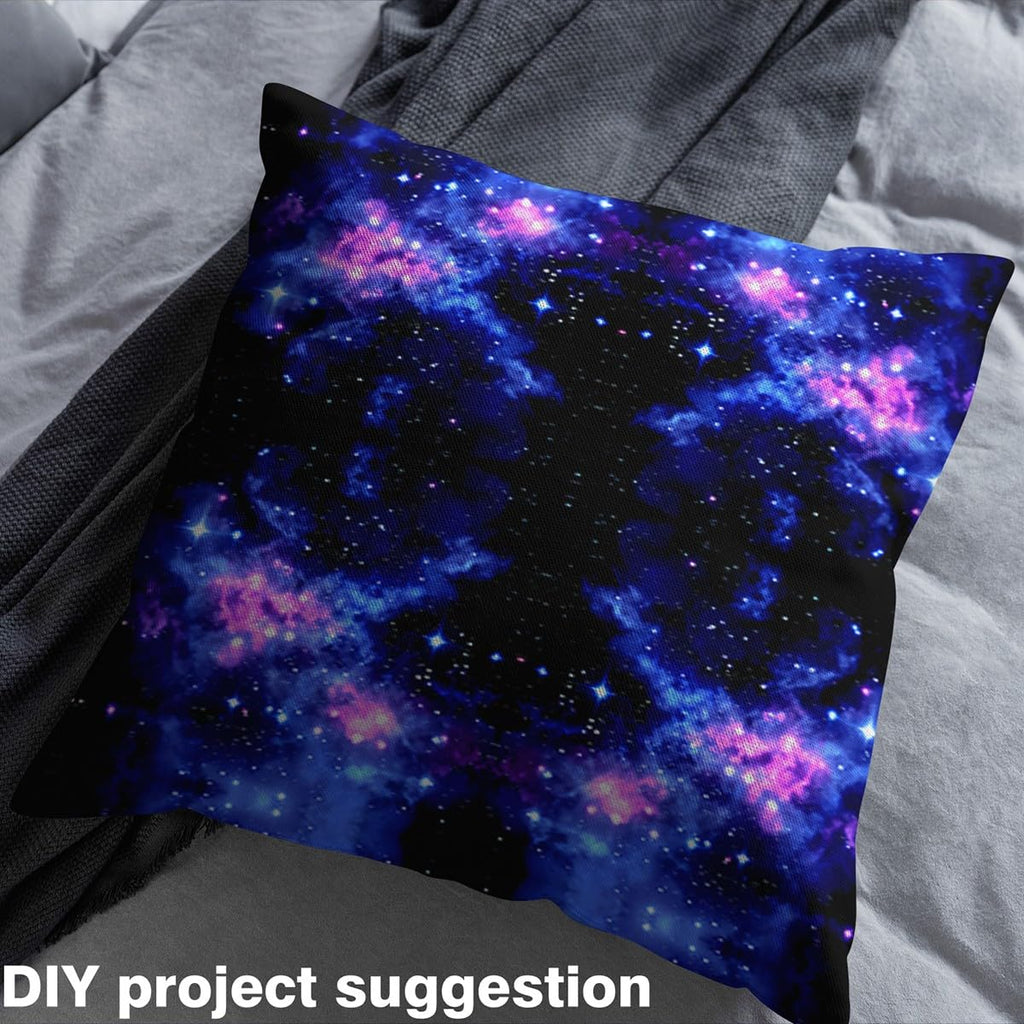 3D Printed Space Upholstery Fabric for Chairs 5 Yard Universe Cloud Galaxy Fabric by The Yard Decor Starlight Print