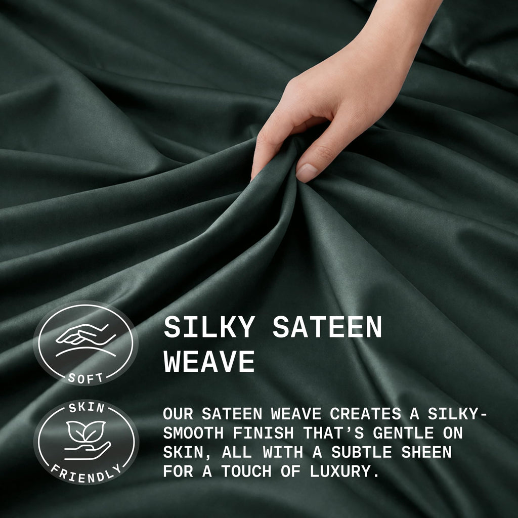 Sheets Set King Size - Silky Soft & Cooling - Dark Gray