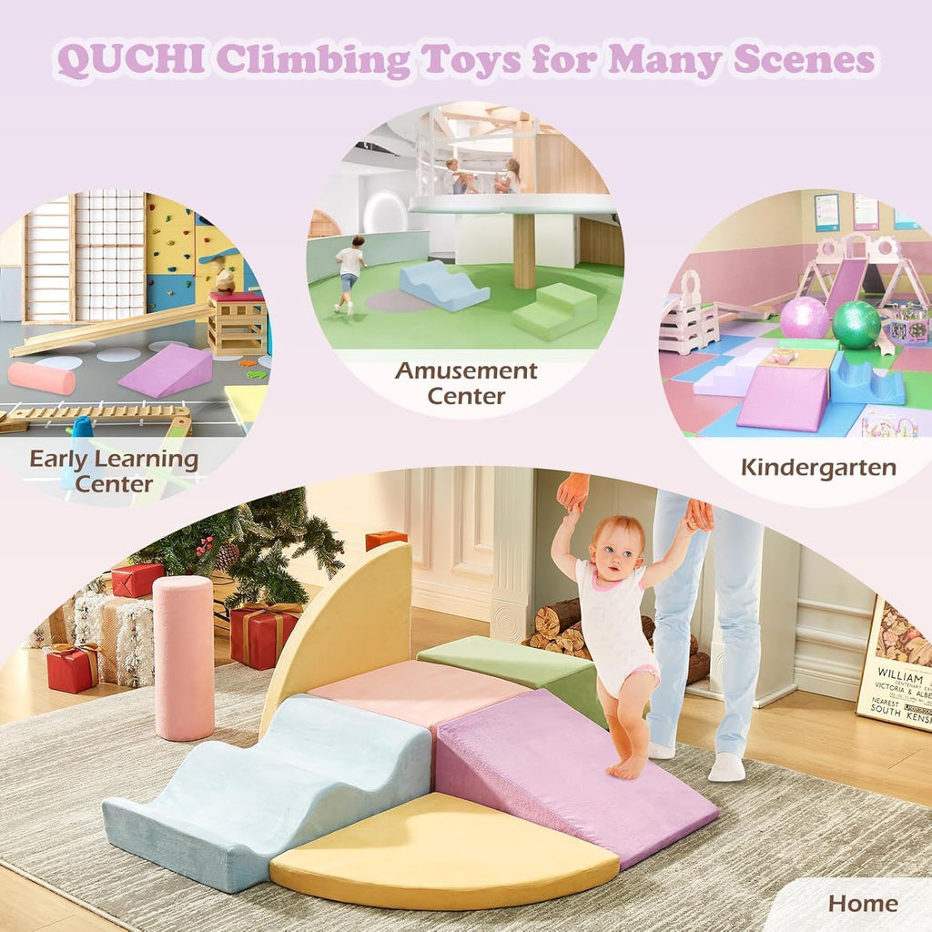 Climbing Toys for Toddlers, Toddler Climbing Toys Indoor, Piece Soft Foam Climbing Blocks Set, Toddler Playtime