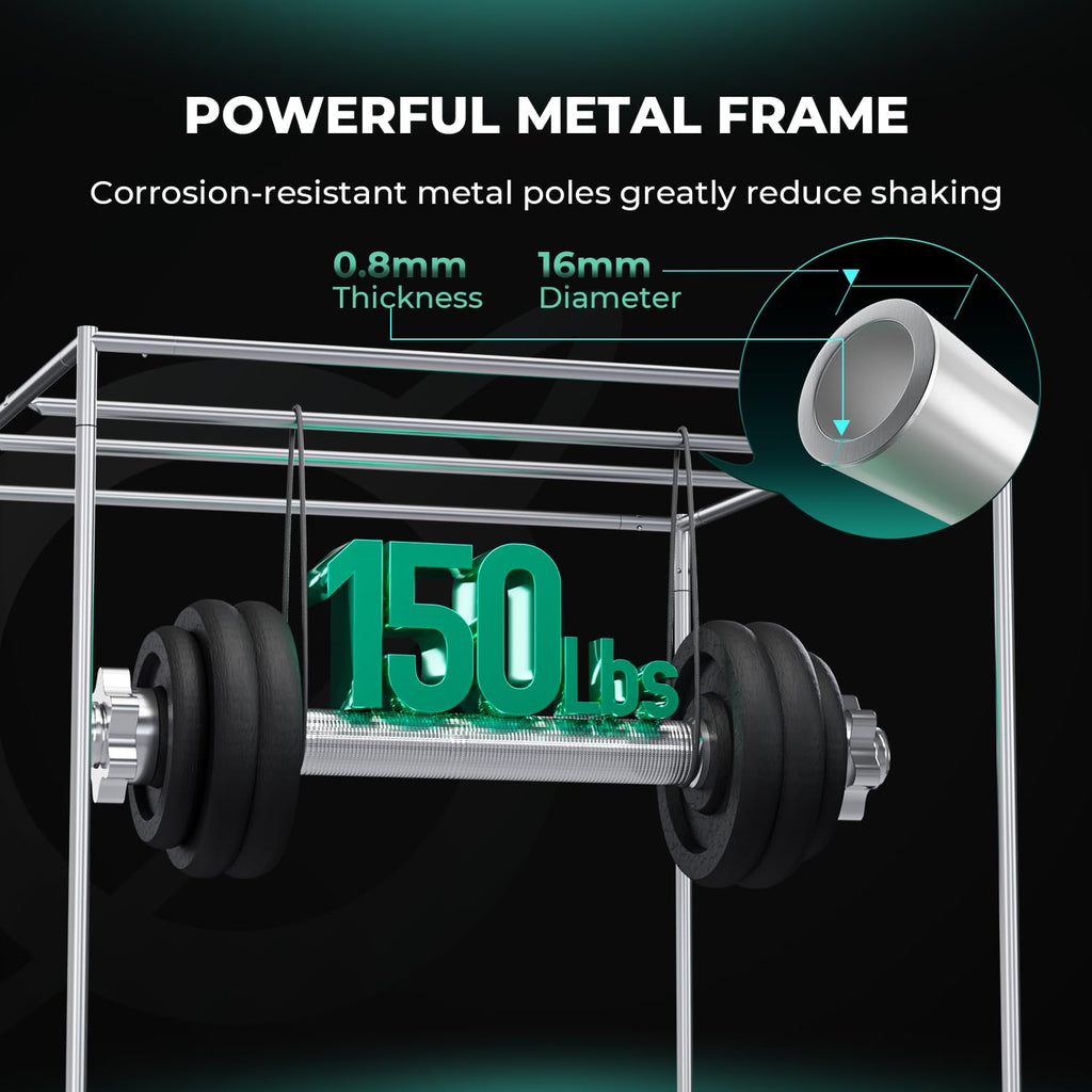 5x5 Advanced Grow Tent, 60"x60"x80" Indoor Plant Growing