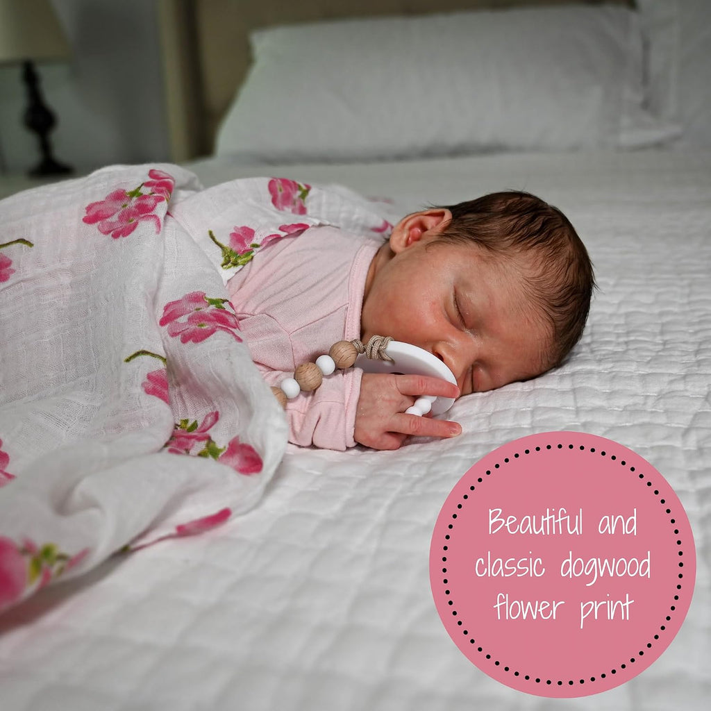 Muslin Swaddle Blanket, 47 x 47, Newborn Receiving Blanket