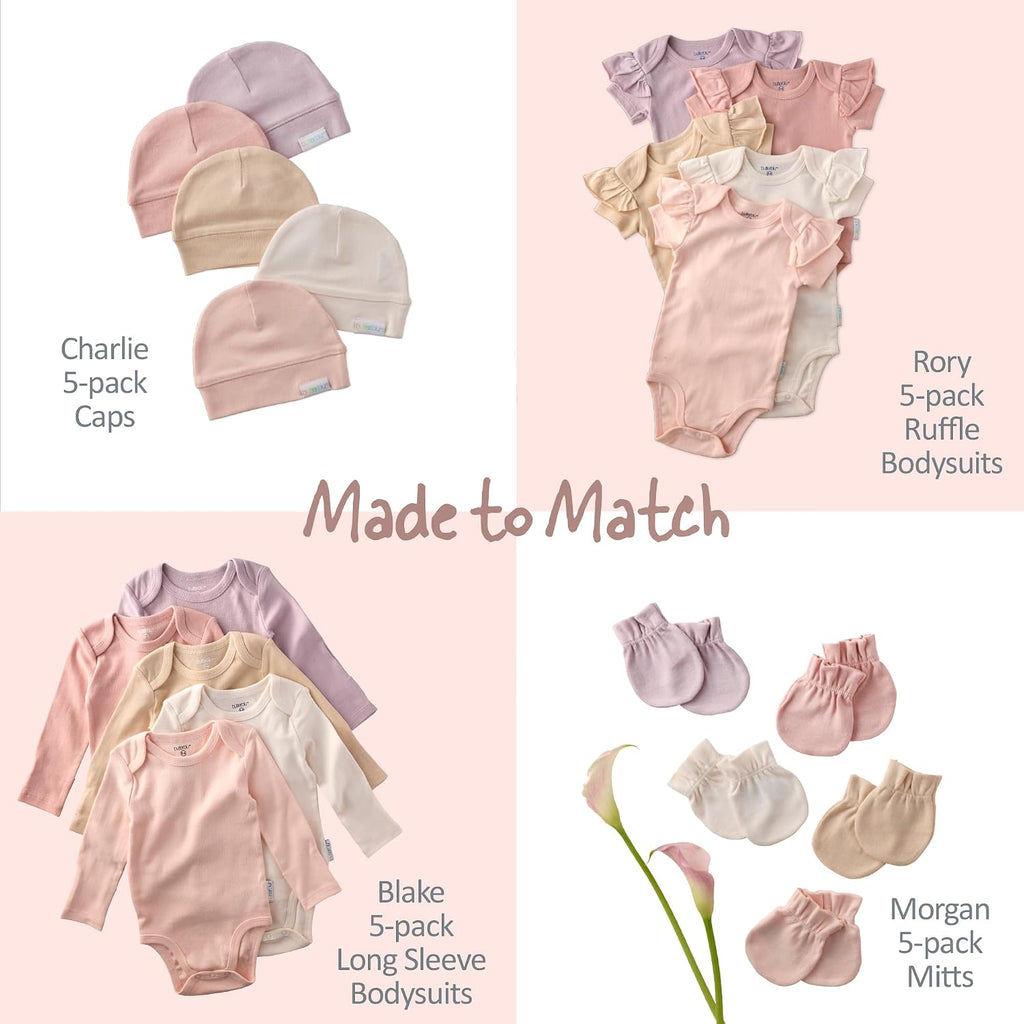 Rory Pack Short Sleeve Ruffle Bodysuits 100% Cotton