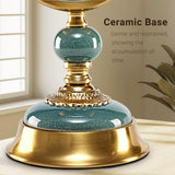 6-Inch Vintage Mantel Clock, Antique Desk Clock, Retro Anniversary Clock with Metal and Ceramic Body